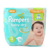 Pampers Diapers Midi No.3.36pcs